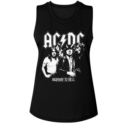 AC/DC AC/DC Bw Highway Photo Womens Tank