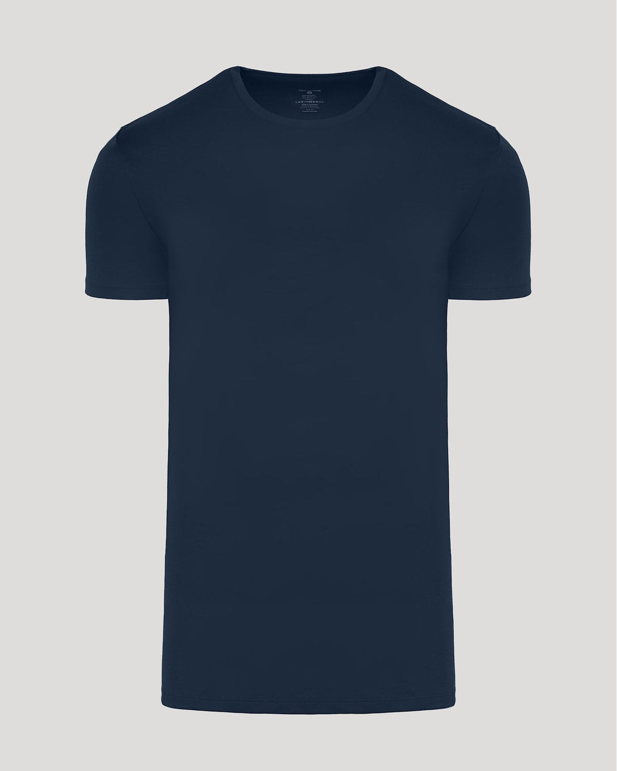 Navy Tall Pima Cotton Blend Crew