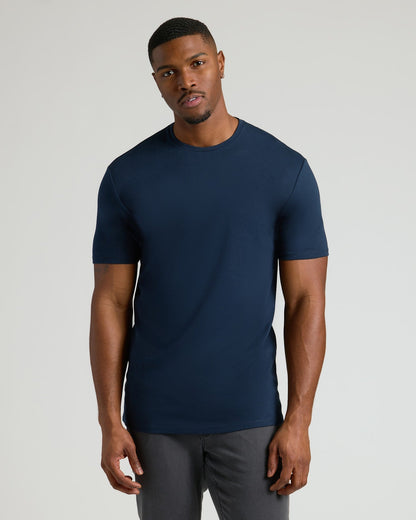 Tall Pima Cotton Blend Crew 4-Pack