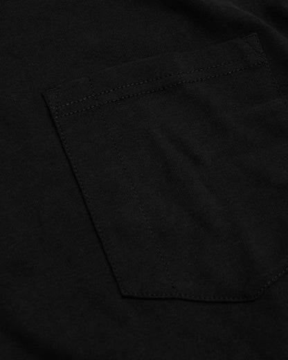 Black Tall Heavyweight Pocket Crew