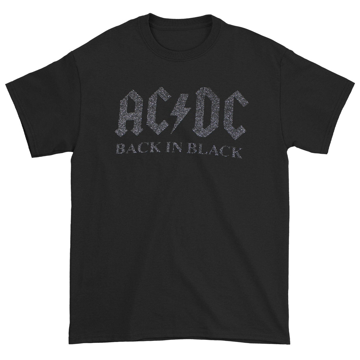 AC/DC Back In Black Glitter Logo T-shirt