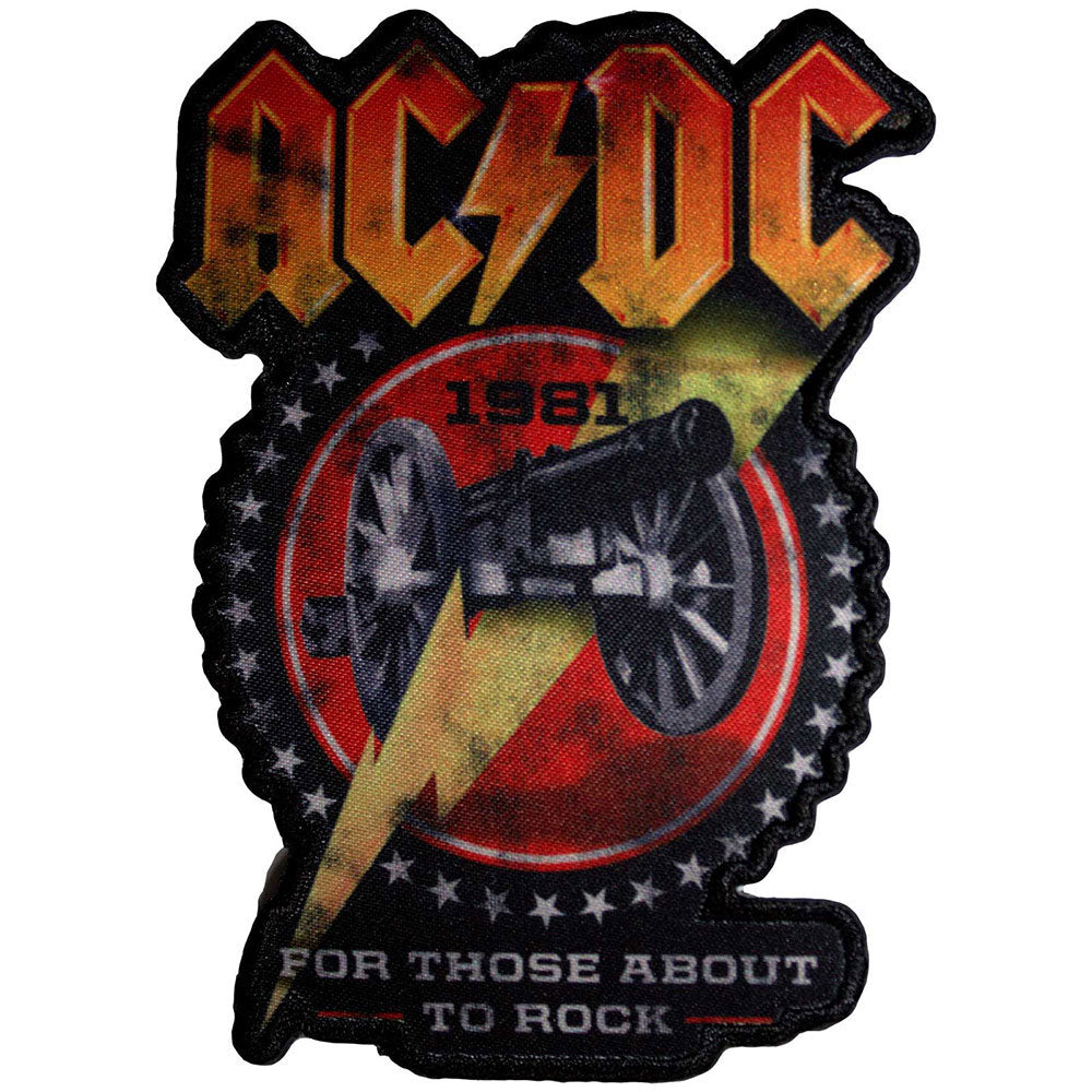 AC/DC For Those About To Rock 1981 Cut-out Woven Patch