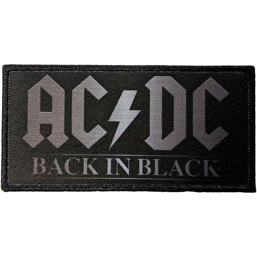 AC/DC Back In Black 1 Woven Patch