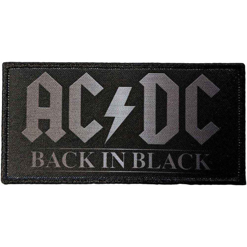 AC/DC Back In Black 1 Woven Patch