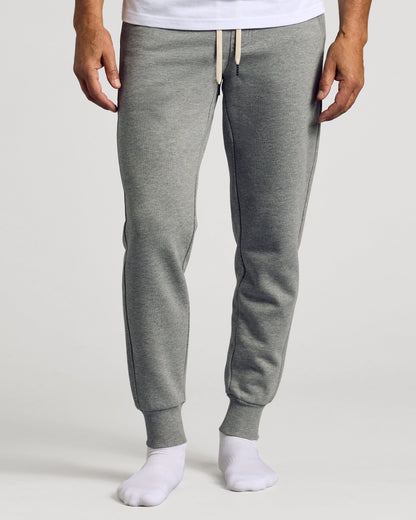 Dark Heather Gray Pullover Fleece Crew & Jogger 2-Pack