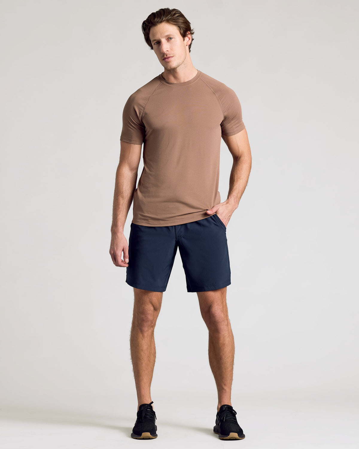 9" Black & Navy Active Quick Dry Shorts 2-Pack
