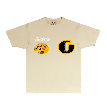 Gallery Dept T Shirt Retro Printed Loose Short-Sleeved Shirt