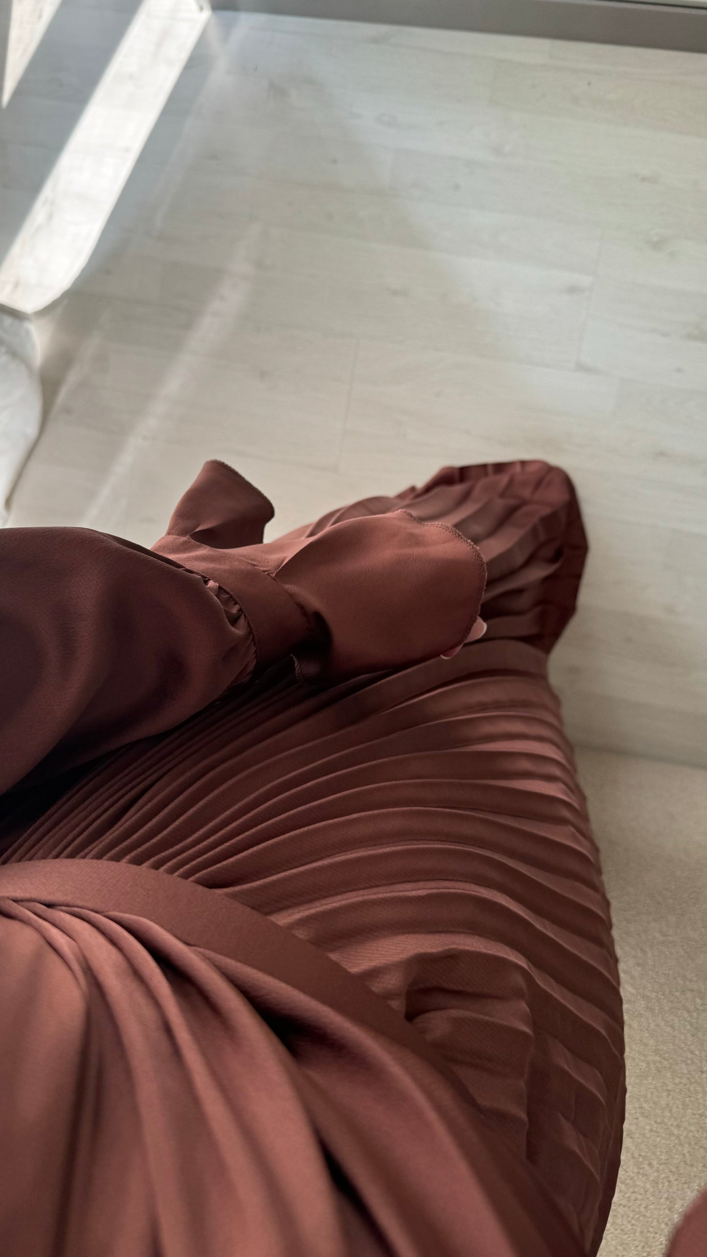 Robe Turquie Cache Coeur Plissee I Marron Rose