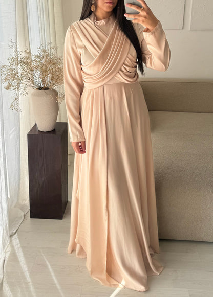Robe Turquie Col Croise I Beige