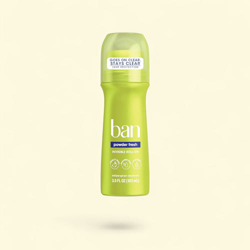 Ban Invisible Roll-on Antiperspirant Deodorant, 3.5 oz
