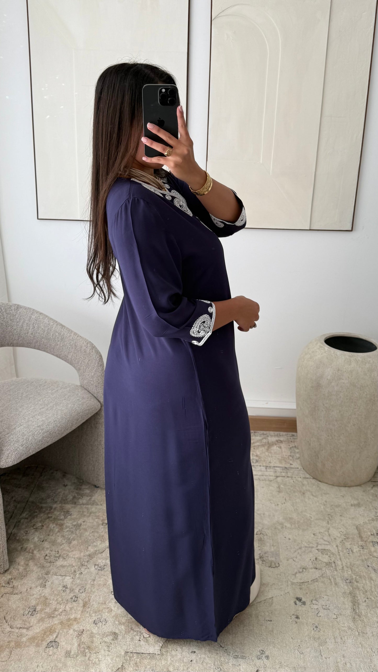 Robe de maison I Bleu marine