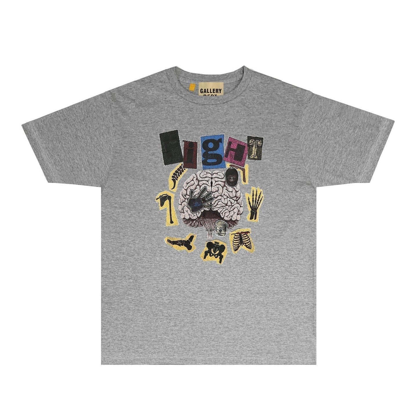 Gallery Dept T Shirt Retro Printed Loose Short-Sleeved Shirt
