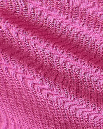 Girls Electric Fuchsia Long Sleeve Fleece Dress