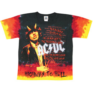 AC/DC Hell Tie Dye T-shirt