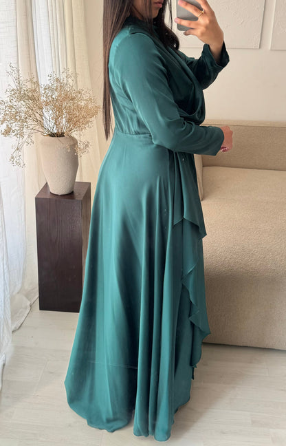 Robe Turquie Col Croise I Vert Emeraude