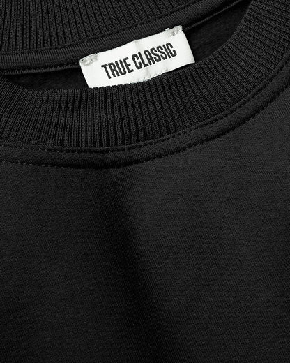 Girls Black & Electric Fuchsia Slouch Pullover Crew 2-Pack