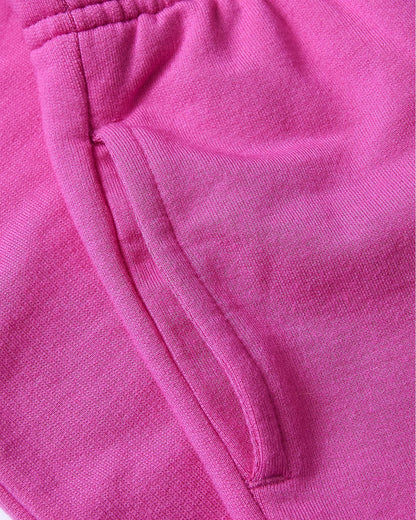 Girls Electric Fuchsia Cropped Zip Hoodie & Relaxed Joggers 2-Pack