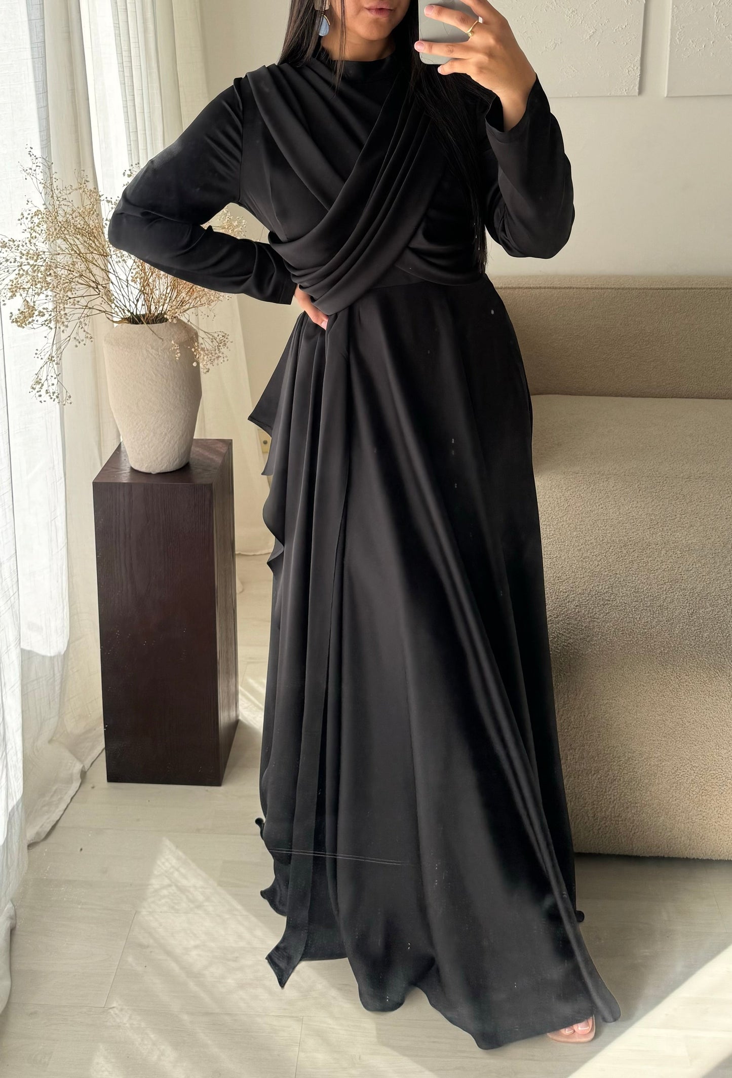 Robe Turquie Col Croise I Noir