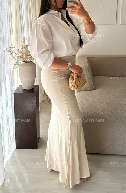 Jupe Lin Plump 11090 Beige Sable 1
