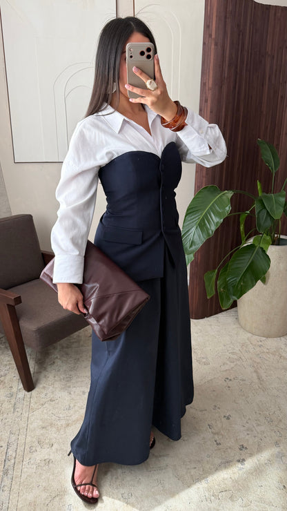 Haut Bustier I Bleu Marine 1