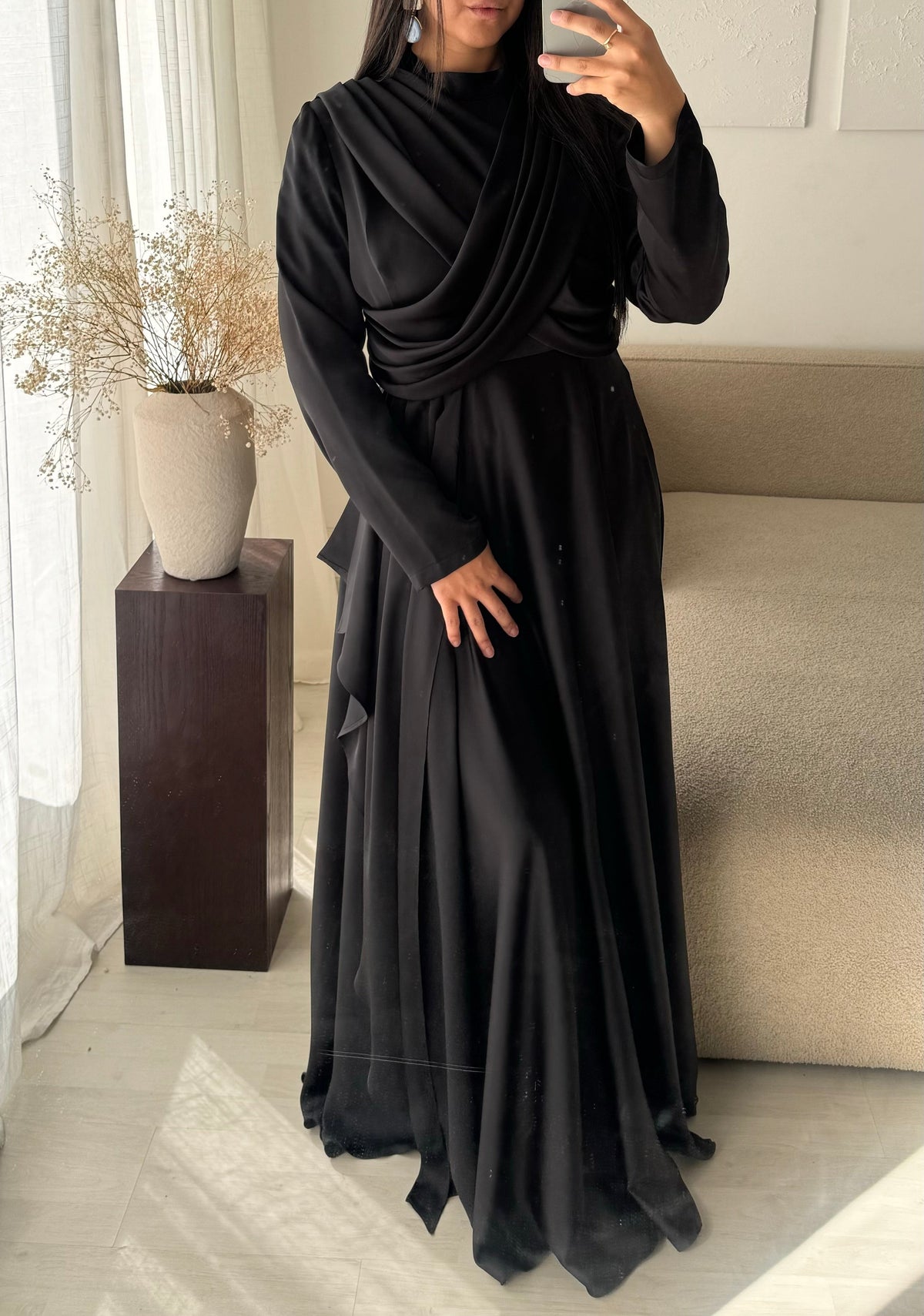 Robe Turquie Col Croise I Noir