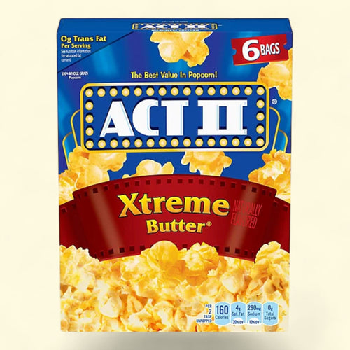 Act II Microwave Popcorn, Xtreme Butter, 2.75 oz., 6-Count Bags