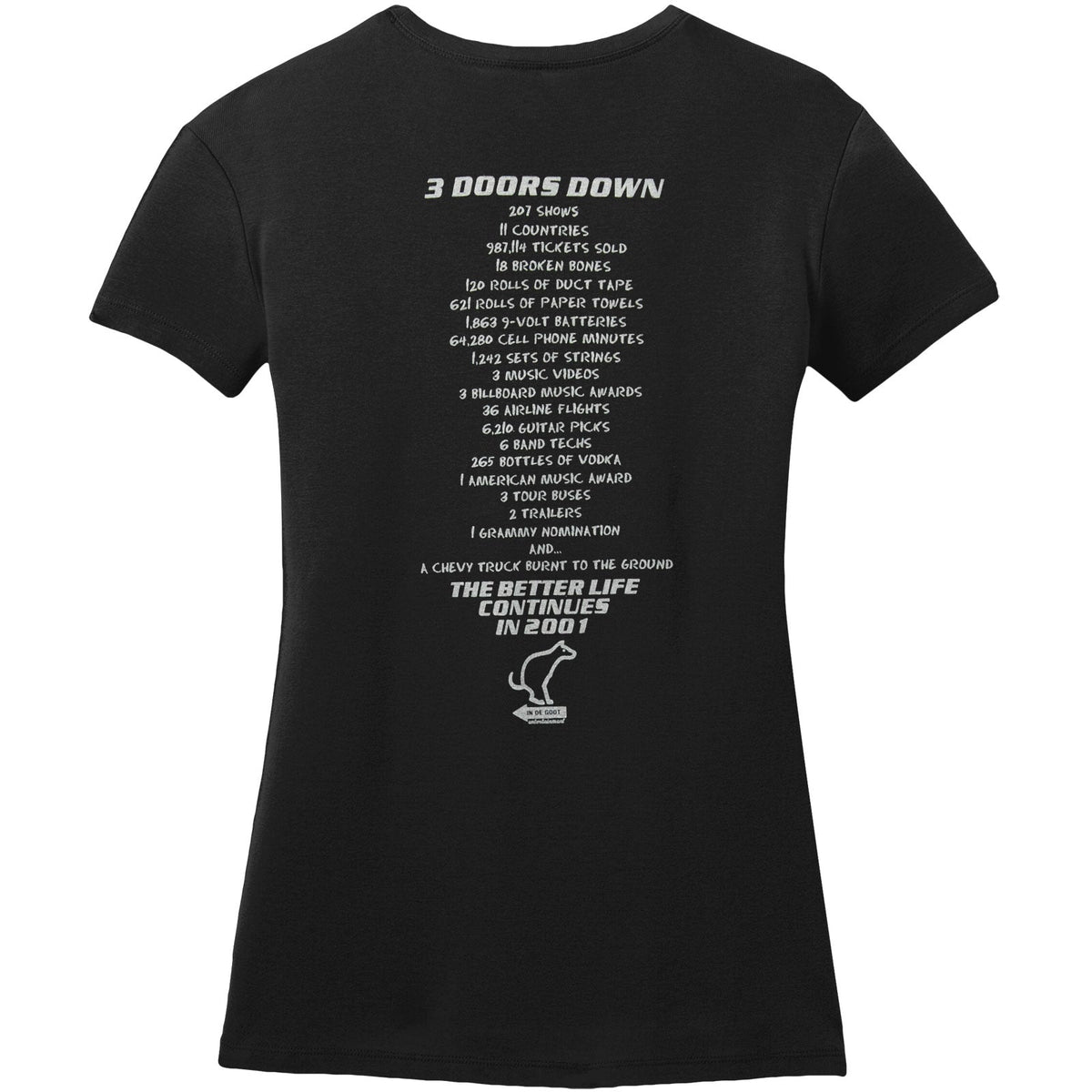 3 Doors Down Car Wreck Junior Top