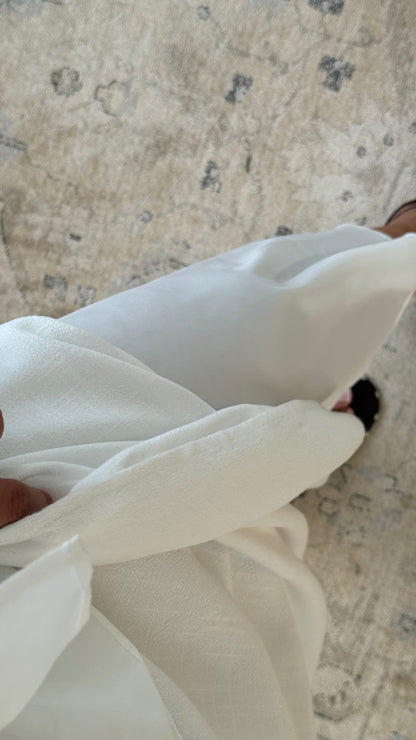 Jupe Droite En Lin Sirya I Blanc