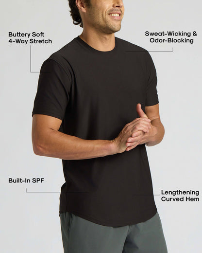 Active Curved Hem Crew 6-Pack