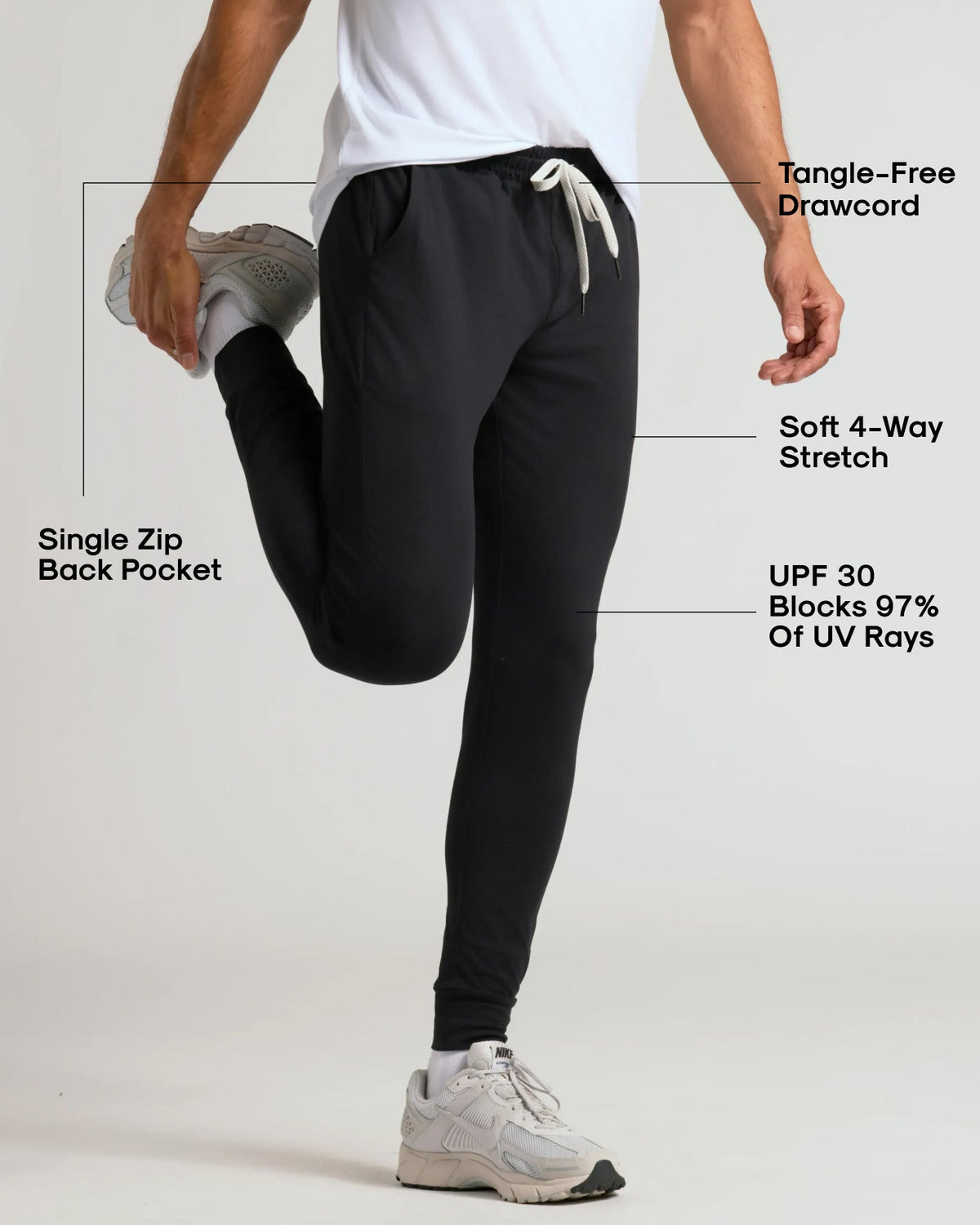 Black & Charcoal Heather Gray Active Training Joggers 2-Pack