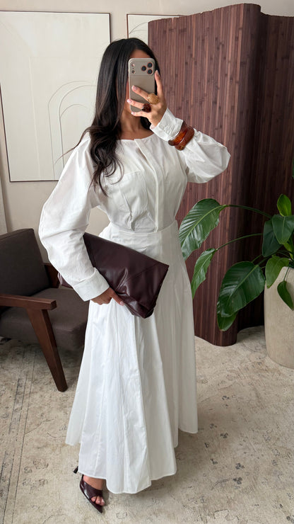 Jupe Double 100 Coton I Blanc