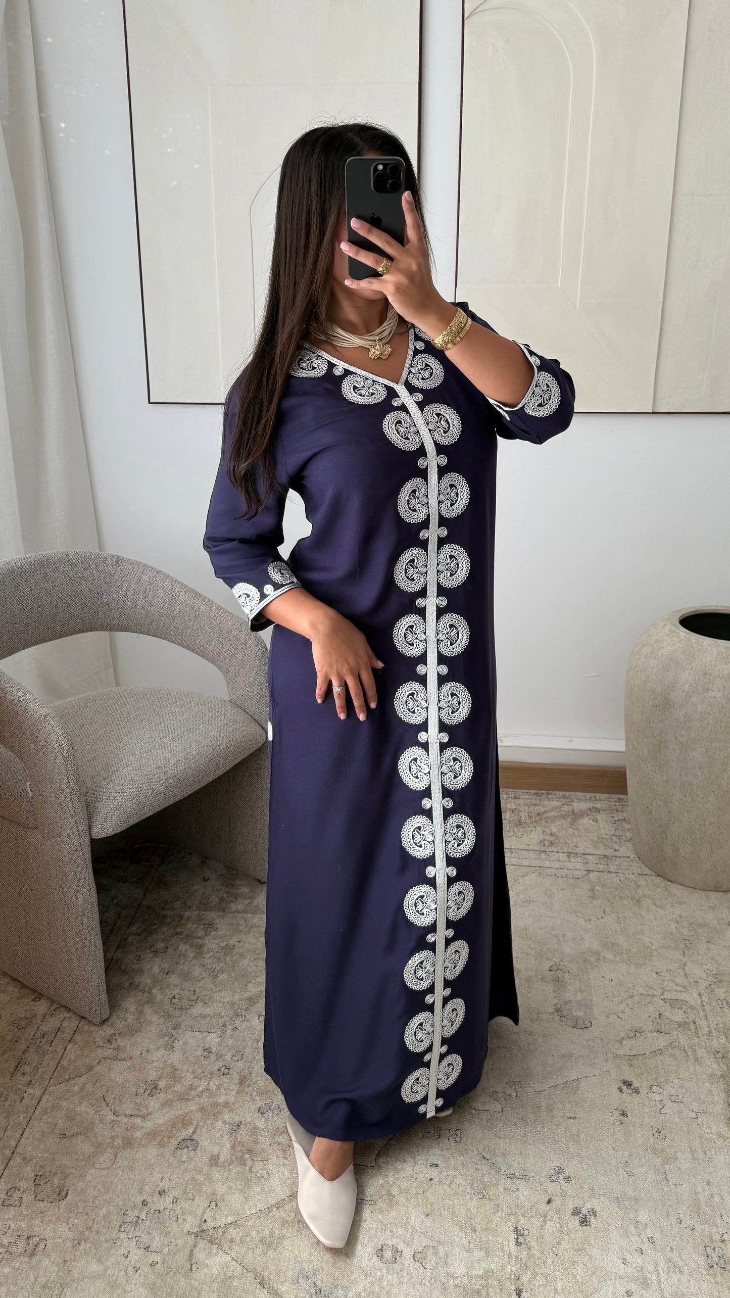 Robe de maison I Bleu marine