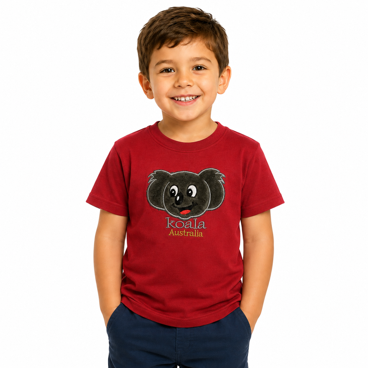 10X Kids Koala Australia T Shirt Bulk Pack Red 100 Cotton Childrens Souvenir Gift Top