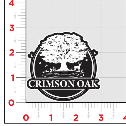 Crimson Oak Sticker