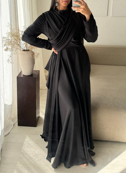 Robe Turquie Col Croise I Noir