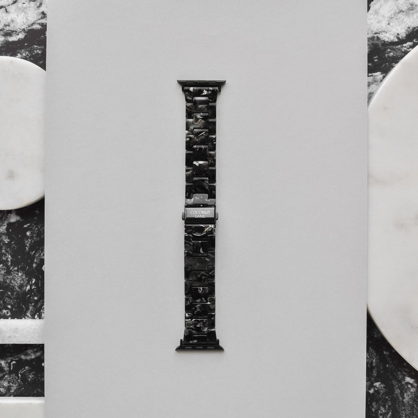 Luxe Black Marble Apple Watch Strap