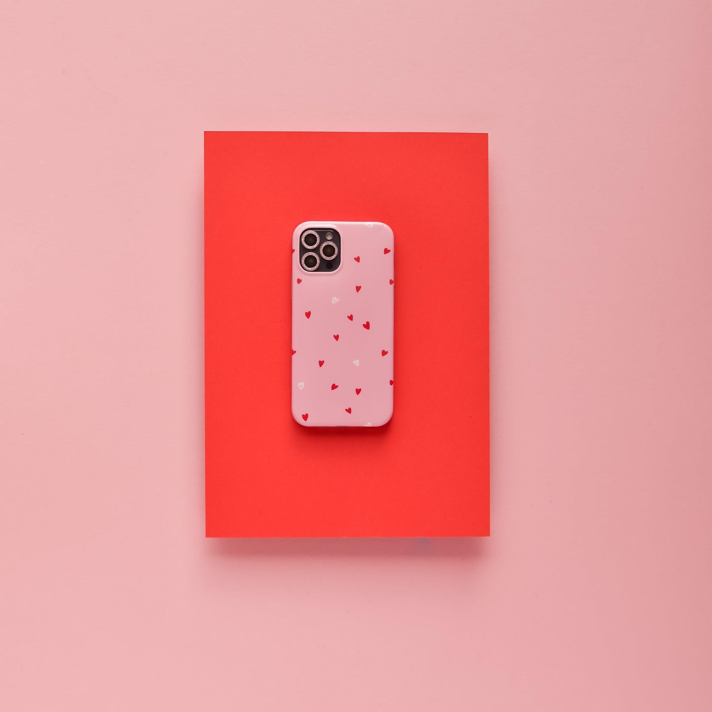 Protective Camera Lens Covers - Pink Glitter