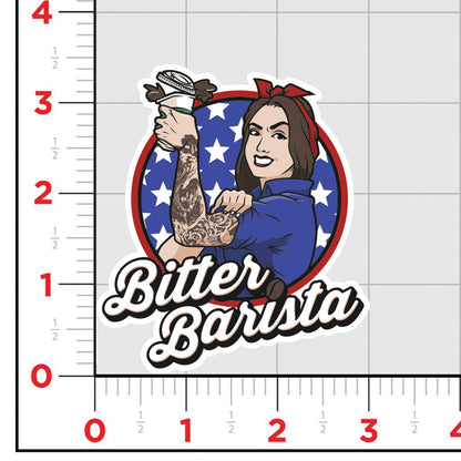 Bitter Barista Sticker