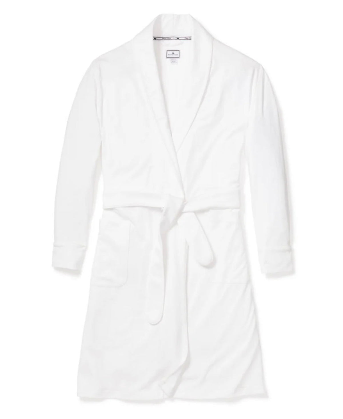 Petite Plume Pima Cotton Robe, White