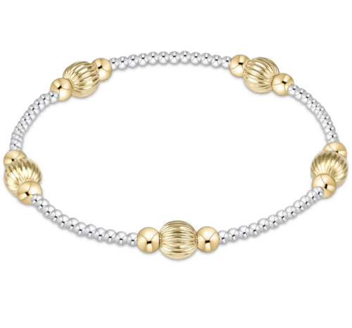 Enewton Purpose Dignity 6mm Mixed Metal Bead Bracelet