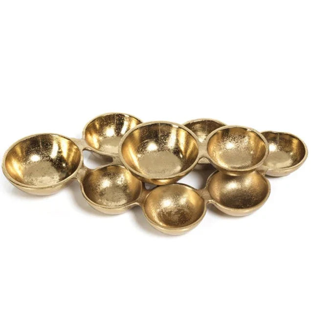 Cluster Serving Bowls, Small (Silver or Gold)