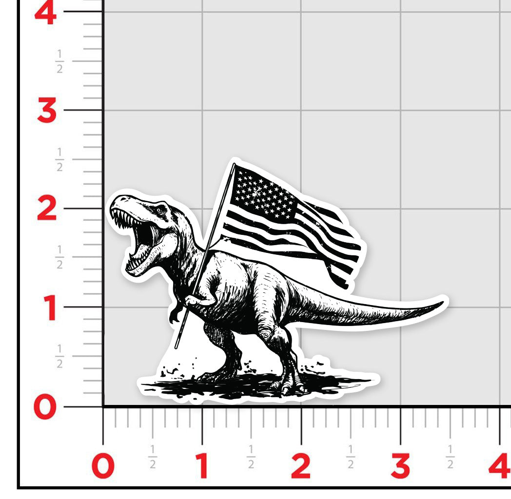 American T-Rex Sticker