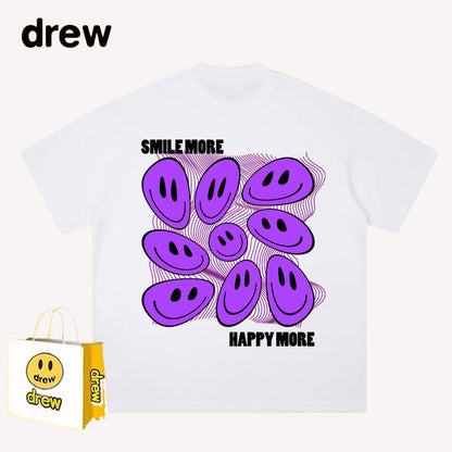 Drew T-shirts Printed Short Sleeve Loose round Neck