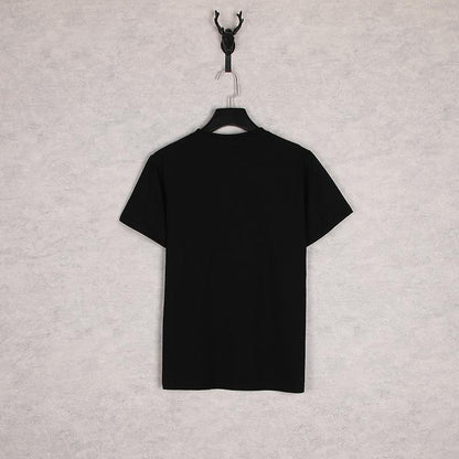 Bathing Ape T-Shirt Black White Summer Cartoon Letter Print Casual Short Sleeve T-shirt