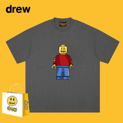 Drew T-shirts Short Sleeve Loose round Neck Short Sleeve