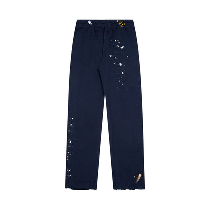 Gallery Dept Sweatpants Hand-painted ink-splashing contrasting casual trousers