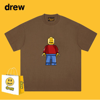 Drew T-shirts Short Sleeve Loose round Neck Short Sleeve