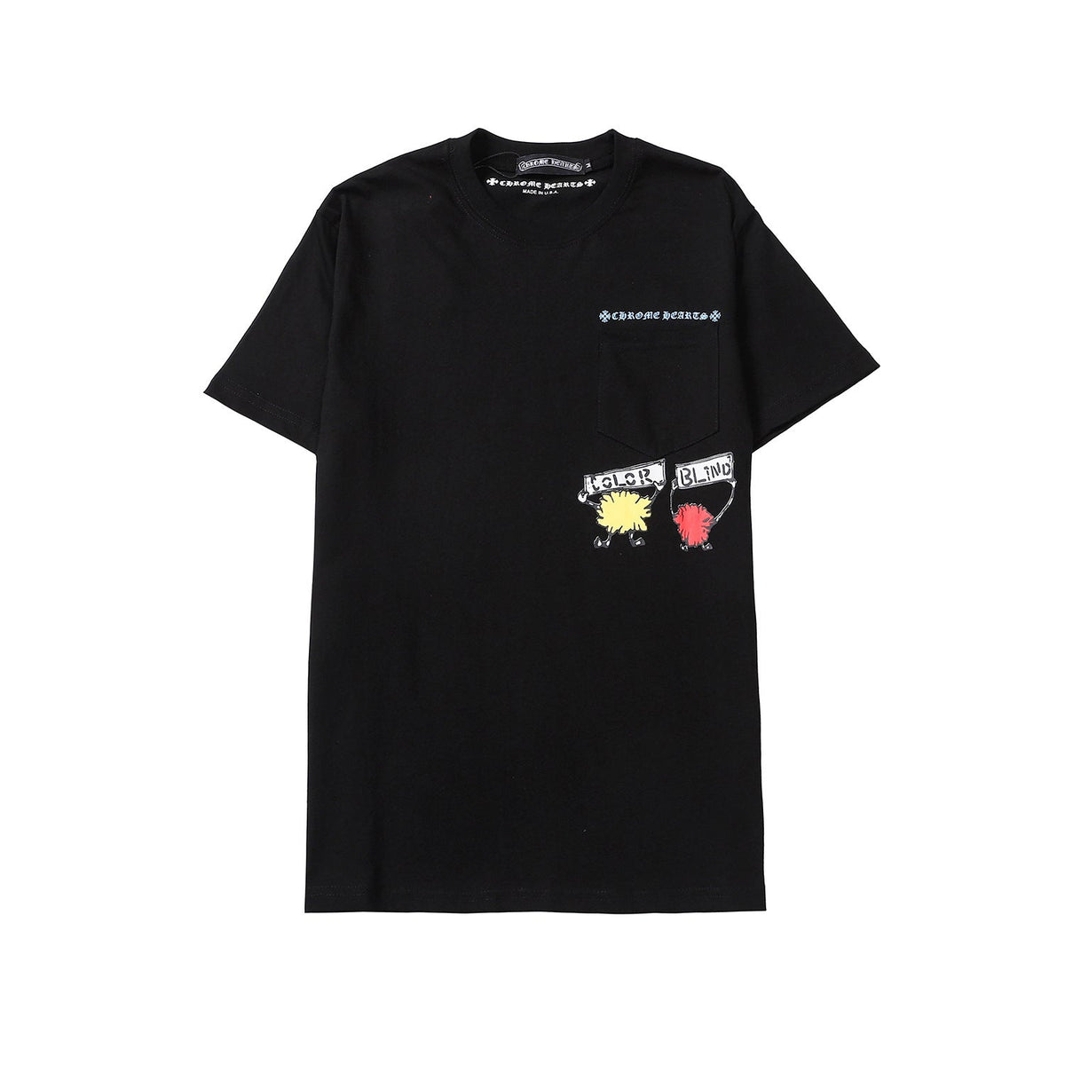 Chrome Heart T Shirts Crowe Summer Short Sleeve Hip Hop Men's and Women's T-Shirts