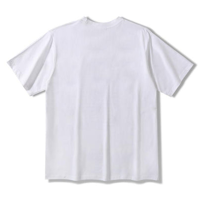 Bathing Ape T-Shirt Summer Camouflage Ape Head Contrast Color Letter Print Short-Sleeve T-shirt