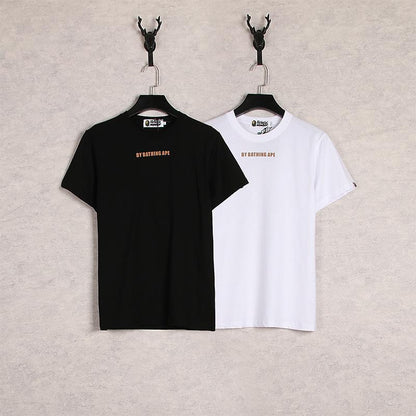 Bathing Ape T-Shirt Cartoon Round Neck Summer Printing Plus Size Short-Sleeved Casual T-shirt